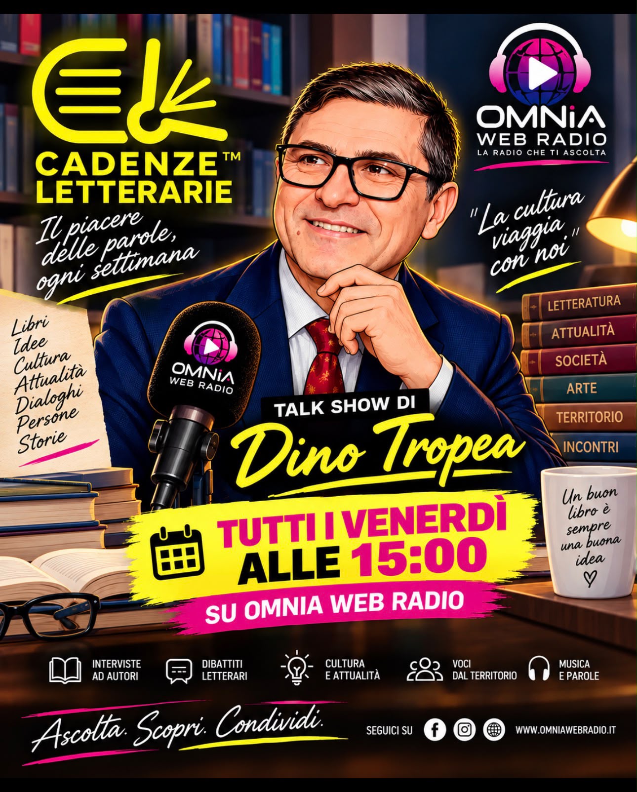 Cadenze Letterarie anche su OmniaWebRadio